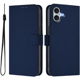 Mobigear Urban Wallet iPhone 16 Plus Hülle Klapphülle Geldbörse - Marineblau