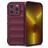 Mobigear Bumpy iPhone 14 Pro Hülle Flexibles TPU Backcover - Weinrot