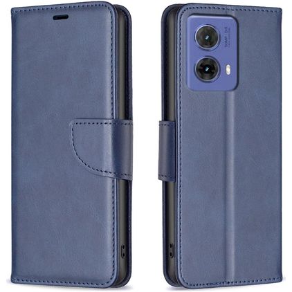 Mobigear Excellent Motorola Moto G85 Hülle Klapphülle Geldbörse - Blau