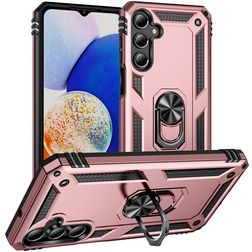 Mobigear Armor ring Samsung Galaxy A16 Hülle Hardcase Backcover Stoßfest mit Ringhalter - Roségold