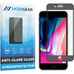 Mobigear Premium iPhone 8 Plus Panzerglas Gehärtetes Glas Displayschutz Anti-Glare - Hüllenfreundlich - Schwarz