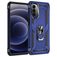 Mobigear Armor Ring Motorola Moto G52 Hülle Hardcase Backcover Stoßfest mit Ringhalter - Blau