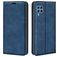 Mobigear Retro Slim Samsung Galaxy M22 Hülle Klapphülle Geldbörse - Blau