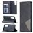 Mobigear Rhombus Slim Samsung Galaxy S21 Hülle Klapphülle - Schwarz