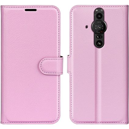 Mobigear Classic Sony Xperia Pro-I Hülle Klapphülle Geldbörse - Pink