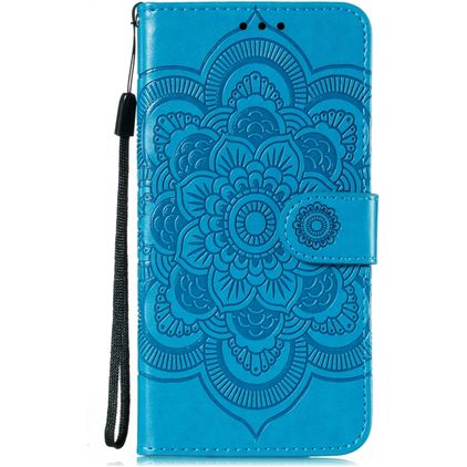 Mobigear Mandala Huawei P40 Pro Hülle Klapphülle Geldbörse - Blau