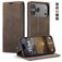 CaseMe 013 iPhone 17 Pro Max Hülle Klapphülle Geldbörse - Coffee