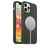 Mobigear Rubber Touch iPhone 12 Silikon MagSafe Hülle Backcover - Grün