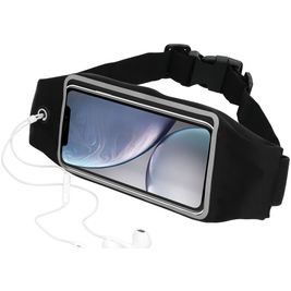 Mobiparts Comfort Fit Belt Handyhalterung Joggen iPhone XR Sporthülle Neopren Gürtel - Schwarz