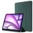 Mobigear Tri-Fold Gel iPad Air 13 Zoll (2024) Hülle TPU,Kunstleder Klapphülle + Stifthalter - Grün