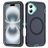 Mobigear Rugged Mag iPhone 16 Plus MagSafe Hülle Hardcase Backcover Stoßfest - Dunkelblau