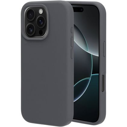 Mobiparts iPhone 16 Pro Silikon Hülle Backcover - Urban Grey