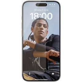 PanzerGlass SAFE iPhone 15 Pro Gehärtetes Glas Displayschutz - Hüllenfreundlich