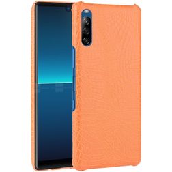 Mobigear Croco Sony Xperia L4 Hülle Hardcase Backcover - Orange