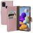 Mobiparts Saffiano Wallet Samsung Galaxy A21s Hülle Klapphülle Geldbörse - Pink
