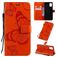Mobigear Butterfly Samsung Galaxy A51 Klapphülle Portemonnaie - Orange