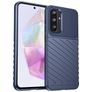 Mobigear Groove Samsung Galaxy A56 Hülle Flexibles TPU Backcover - Blau
