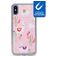 My Style Magneta iPhone X Hülle Flexibles TPU Backcover - Pink Alpaca