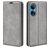 Mobigear Retro Slim HONOR X7 Hülle Klapphülle Geldbörse - Grau