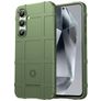 Mobigear Rugged Shield Samsung Galaxy S24 FE Hülle Flexibles TPU Backcover Stoßfest - Grün