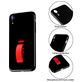 Mobigear Rubber Ring iPhone XR Hülle Hardcase Backcover mit Ringhalter - Lila