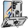 Mobigear Armor ring Samsung Galaxy S26 Hardcase Backcover Shockproof mit Ringhalter - Silber