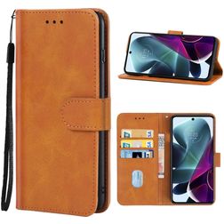 Mobigear Wallet Motorola Moto G200 5G Hülle Klapphülle Geldbörse - Braun