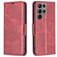 Mobigear Excellent Samsung Galaxy S24 Ultra Hülle Klapphülle Geldbörse - Rot