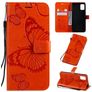 Mobigear Butterfly Samsung Galaxy A51 Klapphülle Portemonnaie - Orange