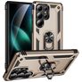 Mobigear Armor ring Samsung Galaxy S25 Ultra Hülle Hardcase Backcover Stoßfest mit Ringhalter - Gold