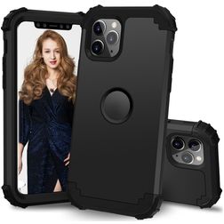 Mobigear Ultra Tough iPhone 11 Pro Hülle Hardcase Backcover Stoßfest - Schwarz
