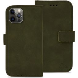 My Style Flex Wallet iPhone 12 Hülle Klapphülle Geldbörse - Forest Green