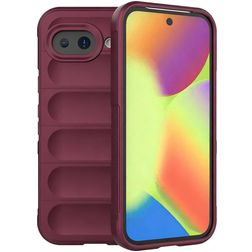 Mobigear Bumpy Google Pixel 10a Hülle Flexibles TPU Backcover - Wine Red