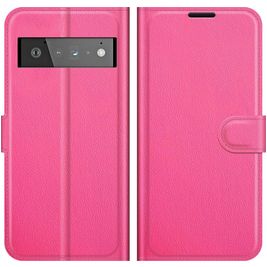 Mobigear Classic Google Pixel 6 Pro Hülle Klapphülle Geldbörse - Magenta