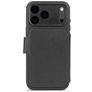 Decoded Detachable Wallet iPhone 17 Pro MagSafe Hülle Echtes Leder Abnehmbare 2in1 Klapphülle Geldbörse - Schwarz