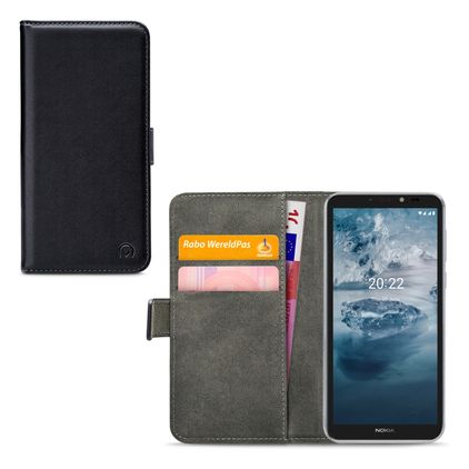 Mobilize Classic Gelly Wallet Nokia C2 2E Hülle Klapphülle Geldbörse - Schwarz