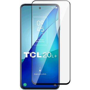Mobigear Premium TCL 20L Panzerglas Gehärtetes Glas Displayschutz - Hüllenfreundlich - Schwarz