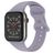 Mobigear Sport Dual Silikon Apple Watch Armband Drückerschließe - 49/46/45/44 mm - Lavender Grey
