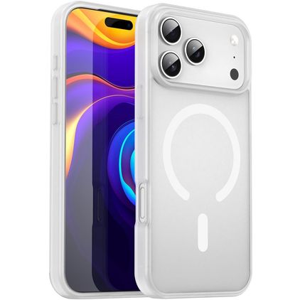 Mobigear Shockproof iPhone 17 Pro Max MagSafe Hardcase Backcover - Matte White