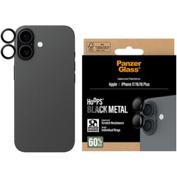 PanzerGlass Hoops iPhone 17 Gehärtetes Glas Kameralinsen Schutz - Hüllenfreundlich - Schwarz