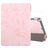 Mobigear Tri-Fold Marble iPad 9 (2021) Hülle Klapphülle + Stifthalter - Pink