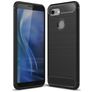 Mobigear Brushed Slim Google Pixel 3 Hülle Flexibles TPU Backcover - Schwarz