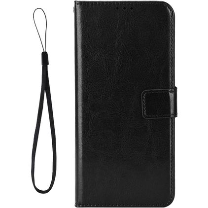 Mobigear Wallet HONOR X7 Hülle Klapphülle Geldbörse - Schwarz