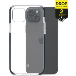 Mobilize Shatterproof iPhone 15 Plus Hülle Hardcase Backcover Stoßfest - Transparent / Schwarz