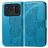 Mobigear Butterfly POCO C40 Hülle Klapphülle Geldbörse - Blau