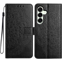 Mobigear Mandala Samsung Galaxy A17 Hülle Klapphülle Geldbörse - Schwarz