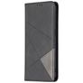 Mobigear Rhombus Slim OPPO Reno 6 5G Hülle Klapphülle - Schwarz