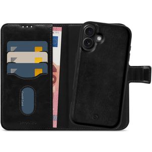 Mobilize MagSafe Gelly Wallet iPhone 16 Plus MagSafe Hülle Abnehmbare 2in1 Klapphülle Geldbörse - Schwarz