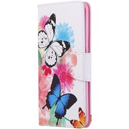 Mobigear Design Huawei P40 Pro Hülle Klapphülle Geldbörse - Schmetterling
