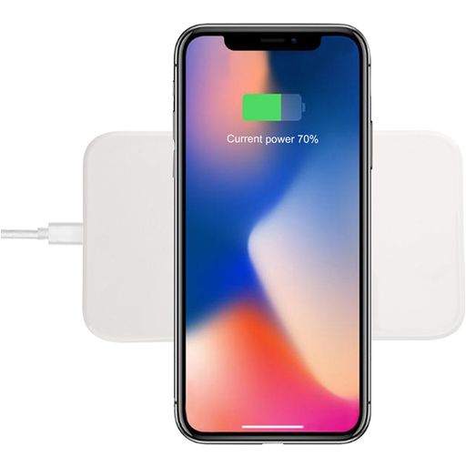 Mobigear Plateau es Ladegerät Qi Wireless 5W 1A - Weiß